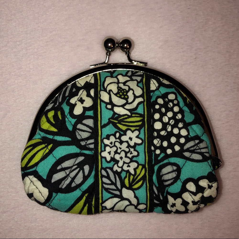 Vera Bradley Kisslock Coin Purse- Island Blooms.